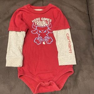Carhartt long sleeve onesie
